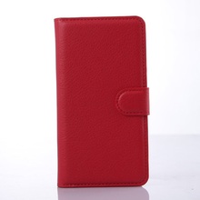 Lychee Folio Wallet Stand Leather Case for Lenovo S850