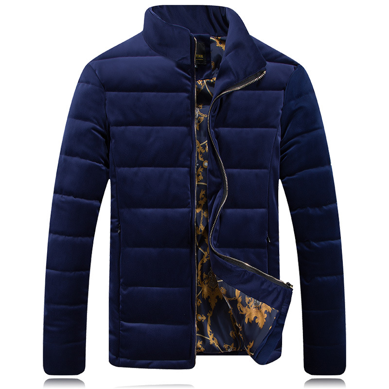 2015 hommes coton loisirs hommes manteau classique chaud rembourré veste imprimé hiver hommes doudoune marque(Hong Kong)