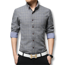 Plaid Men Shirts 2016 FASHION Men’s Long Sleeved Casual Shirts Slim Fits Autumn Spring Men Hot Sale Shirts Free Shipping