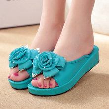 Women Sandal Shoes 2016 New Spring Summer PU Butterfly PVC Sweet Cute Beach Shoes for Ladies Size 35~40