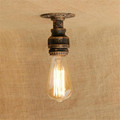 2017 New mini pipe ceiling lights Vintage E27 Loft surface mounted ceiling light fixtures Industrial iron