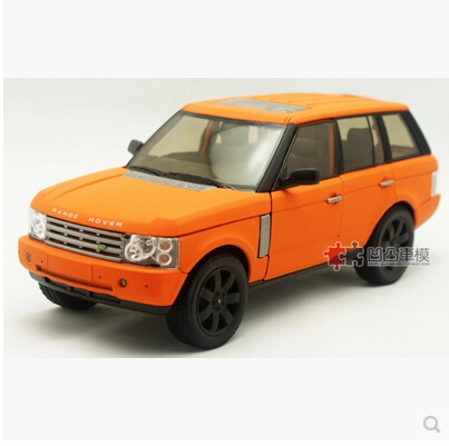 Range Rover 1:24 welly FX Original simulation alloy car model toy Matte Black Luxury SUV Collection  Sport