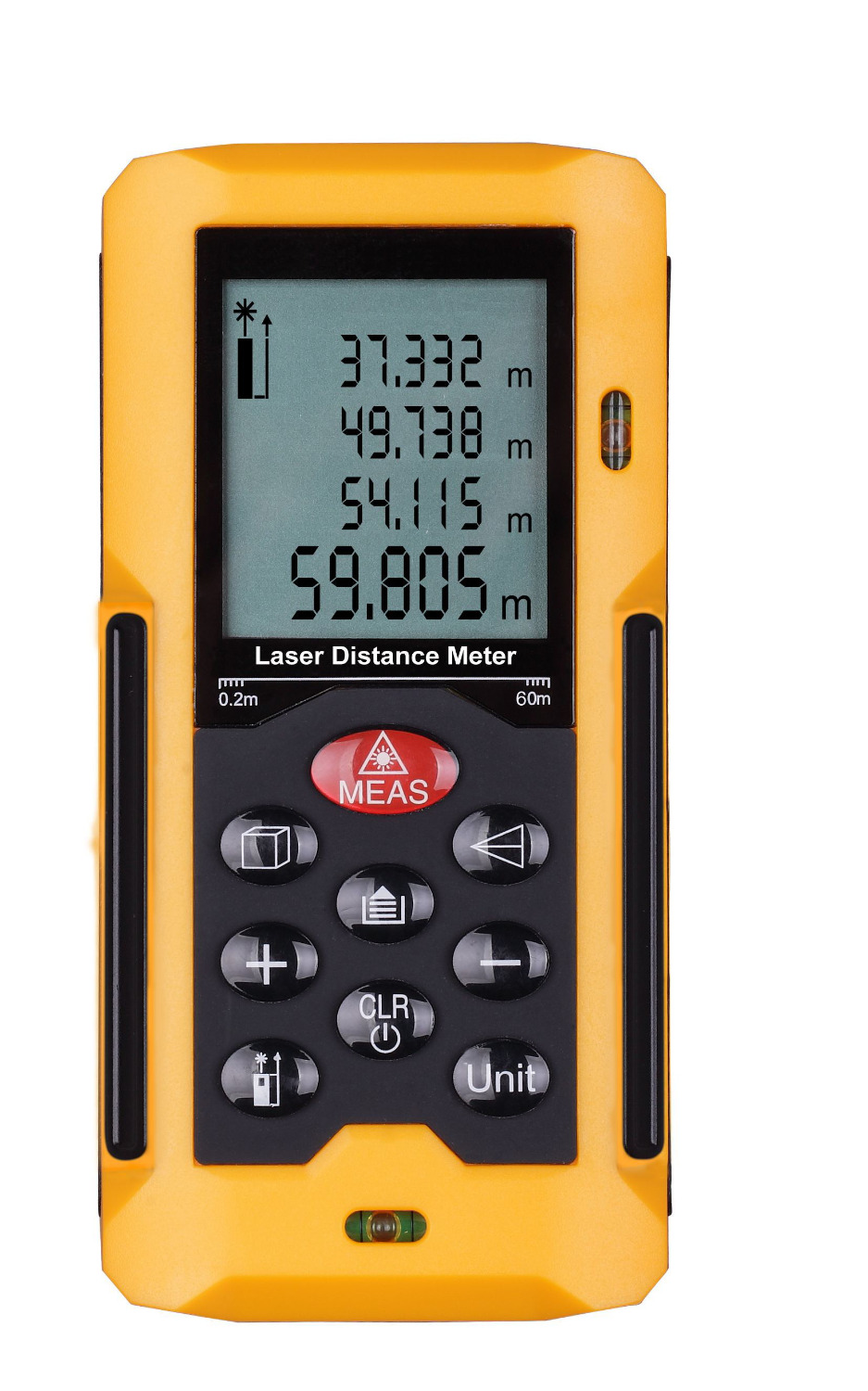 60m 197ft HT-60 Laser Distance Meter Measuring Tool Rangefinder Tape Measure Area/Volume Range Finder With Painter Function