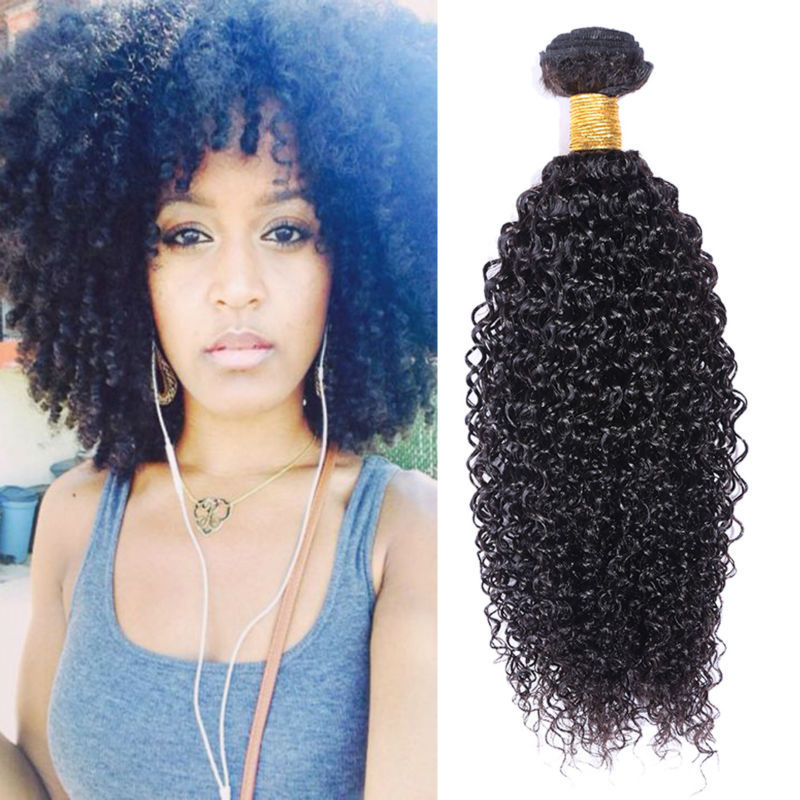 Hot sell! Brazilian Kinky Curly Virgin hair 3Pcs lot brazilian human hair weave bundles Brazilian curly virgin hair