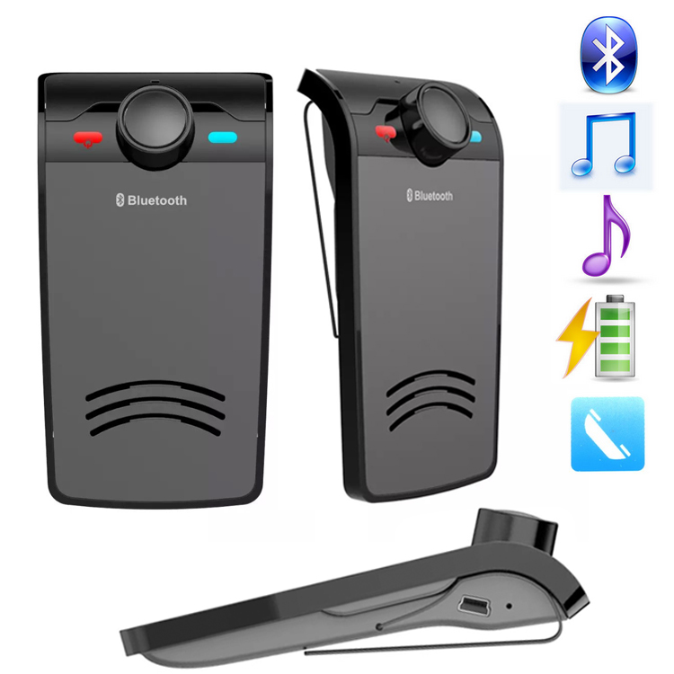 Wireless Bluetooth Handsfree Car Kit Speakerphone Mobile Phones Speaker with Back Clip 10M Distance Handsfree for iPhone Samsung Wireless Bluetooth Handsfree Car Kit Speakerphone Mobile Phones Speaker with Back Clip 10M Distance Handsfree for iPhone Samsung
