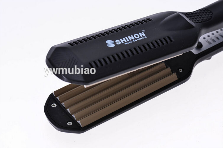 wholesale Professional titanium ceramic flat curling iron styler iron cone hair curler Waves Irons font b