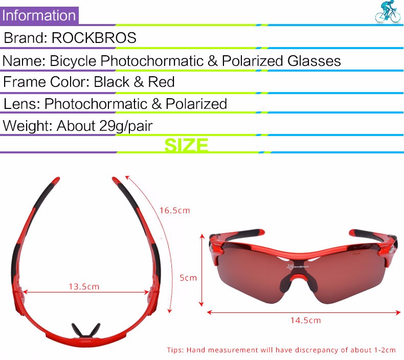 Rockbros Cycling Polarized Changeable Glasses Eyewear With ...