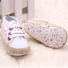 Lovely 0 12M Baby Kid Girl Crib Shoes Toddler Soft Sole Sneakers Prewalker Free Shipping