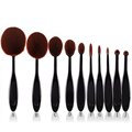 10pcs Pro Toothbrush Makeup Brush Oval Brush Set Multipurpose Makeup Brushes Set Super Nice Toothbrush Makeup