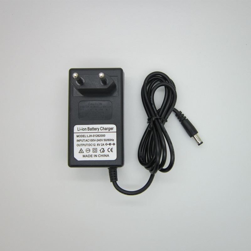 High quality, 1PC 100-240V12.6V2A polymer lithium battery charger, 12.6 V2A power adapter charger dual IC12.6V2A, free shipping!