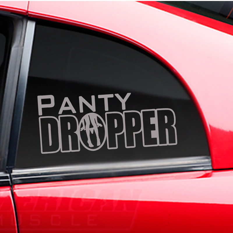 Panty Dropper Sticker FCK Drift Lowered Motorcycle SUVs Bumper Car