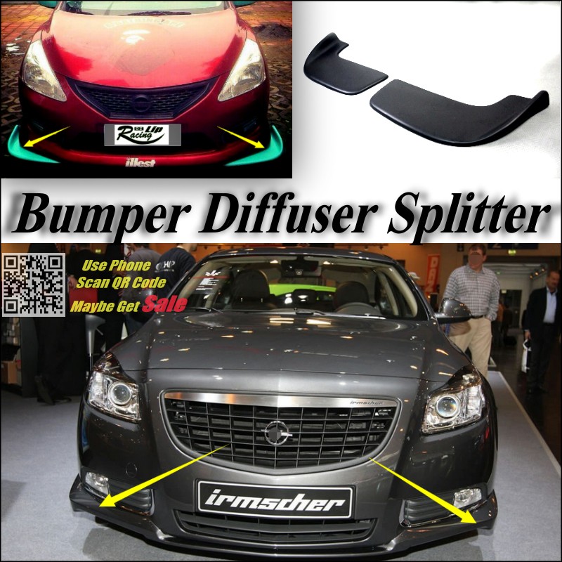 Car Splitter Diffuser Bumper Canard Lip For Opel Insignia 08 16 Tuning Body Kit Front Deflector Car Flap Fin Chin Reduce Lip Pomade Lip Servicelip Purse Aliexpress