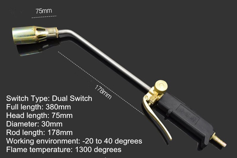 LPG Gas Tig Torch Gun Blowtorch Gas Spray Gun Flame Thrower Gas burners