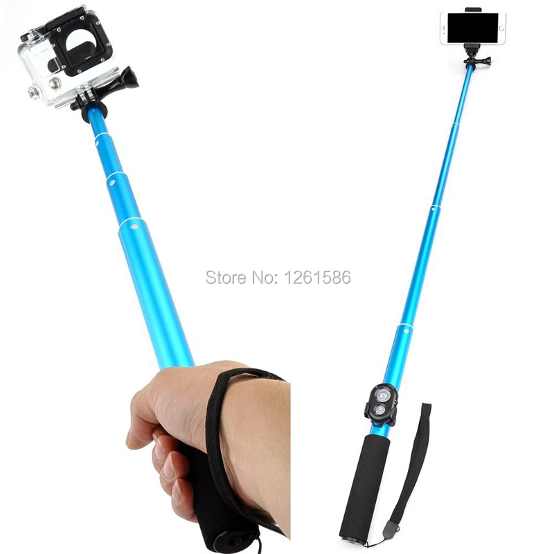 Selfie Stick Extendable Monopod+Tripod+Bluetooth Remote (1)