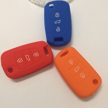 High Quality 3 Buttons Car Flip Remote Key Shell Blank Case for Hyundai I30 IX35 With