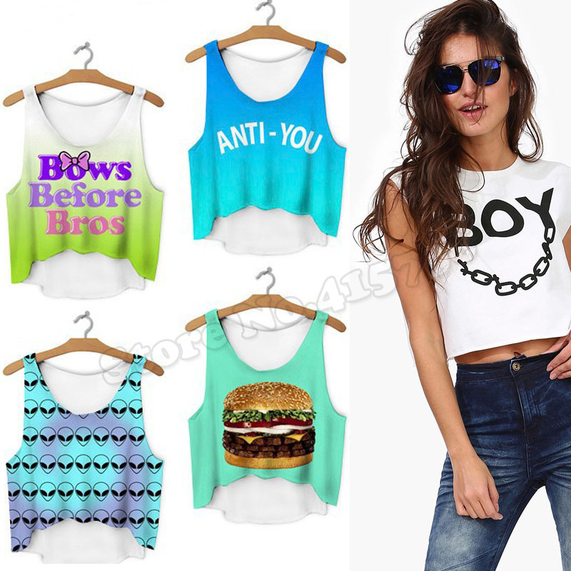 2015 Top quality summer style Sexy women crop tops...