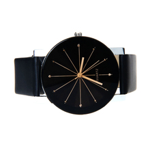 New Design Casual Faux Leather Quartz Analog Wrist women watch lady dress watch Watch free shipping