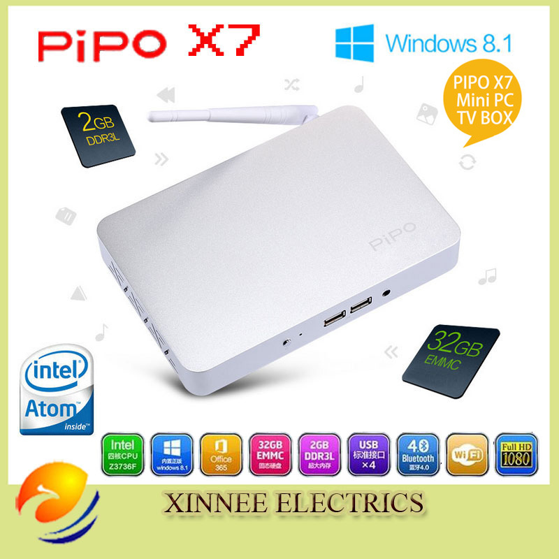 Pipo x7s tv box  8.1 os intel z3736f quard  2    32  rom wifi bluetooth 4.0 tf   -