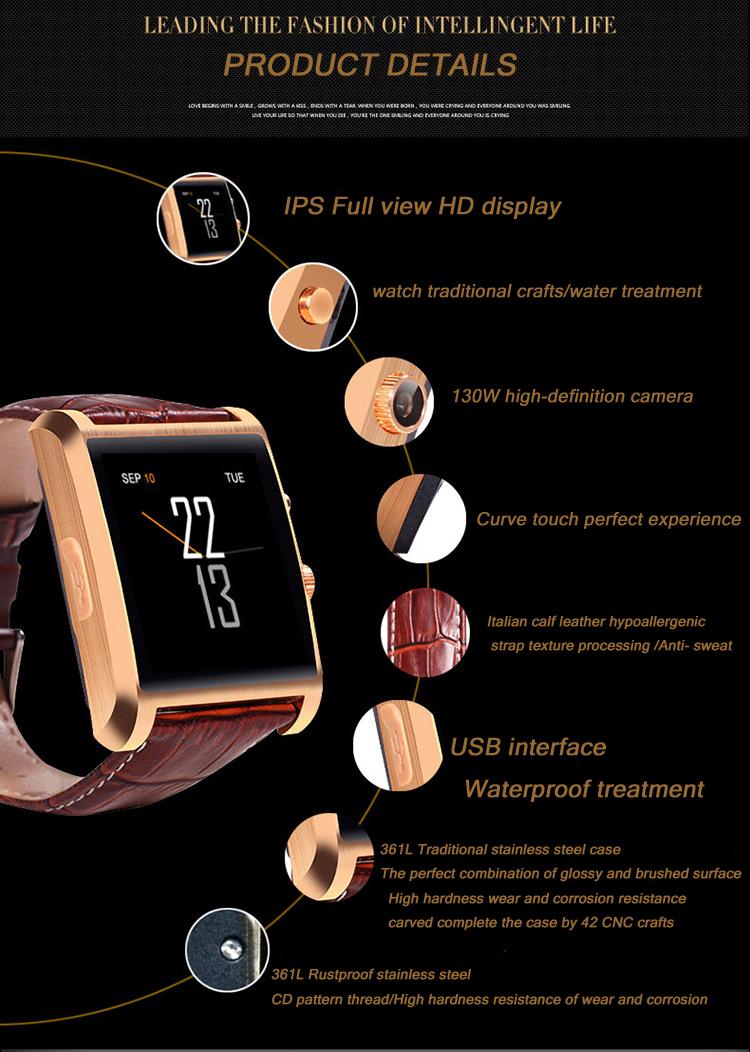 Lemfo    android-ios bluetooth 4.0 smartwatch     ips  1,3-  