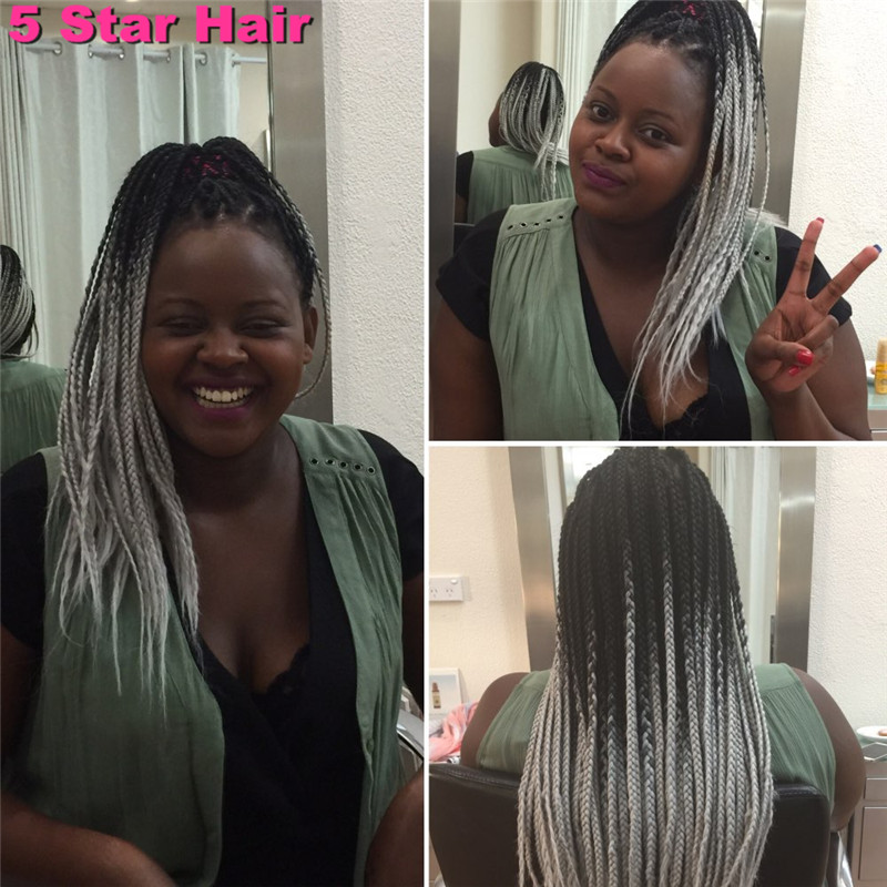 Ombre Kanekalon Jumbo Braiding Hair Colors 24 5pcs African