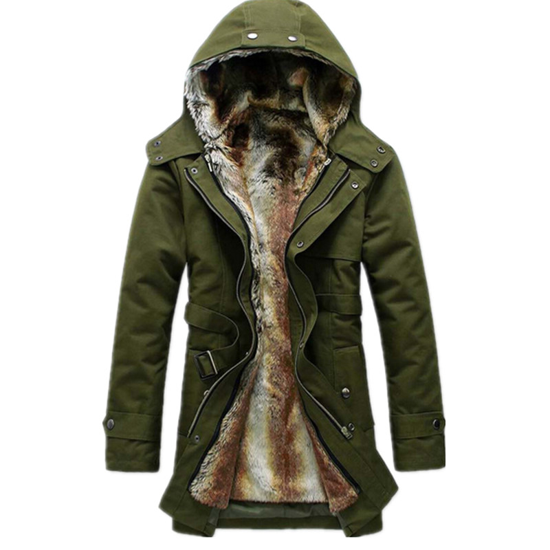 2015 High Quality Fleece Corduroy Wadded Jacket Men Cotton Filling Thickening Wadded Coat Jacket Military Parka