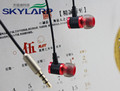Have microphone Fashion forcreative aluminum alloy headphones Heavy bass in ear metal sport MP3 headsets