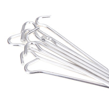 Survival Travel Kit 10pcs 17 5cm Outdoor Camping Hiking Aluminum Tent Pegs Stakes Hook Ground Pin