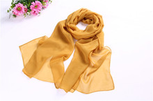 HR53 women scarf fashion pashmina new design long shawl cape silk chiffon tippet muffler echarpes Scarves
