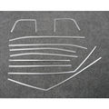 10pcs set Matt Stainless Steel Auto Chrome Door Window Sill Belt Molding Trim Overlay Fits 2015