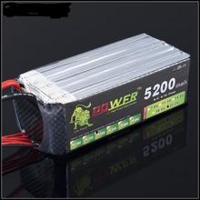 RC Lipo battery 6S 22.2v 5200mah 30C for RC airplane and helicopter factory-outlet goods free shipping