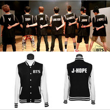 BTS Kpop Bulletproof Cadet SUGA / JIMIN / V JUNGKOOK J HOPE Rap Monster Baseball Jacket Sport Tracksuit Unisex BTS Sweatshirt