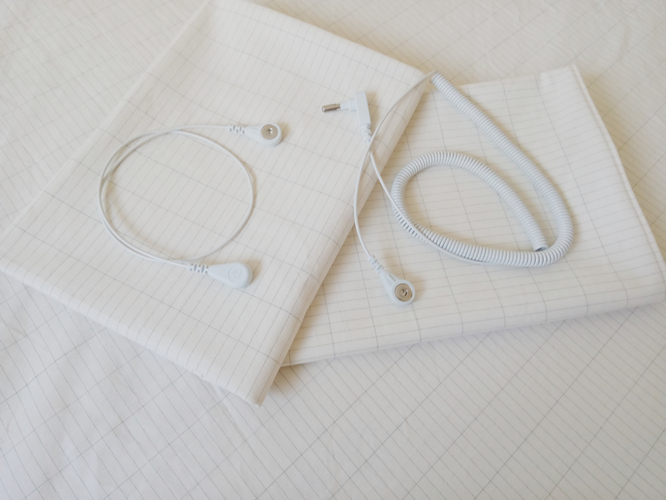 Earthing Pillow Case 2pcs use together Radiant Life Earthing Kit For Health EMF Protection with Plug