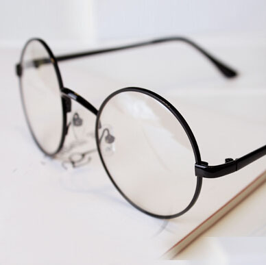 2015 round unisex metal brand optical glasses frame clear ...