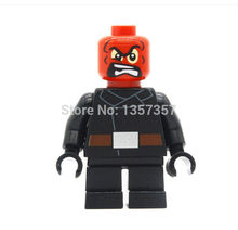 Wholesale Single Sale Red Skull Minifigures Building Blocks 50pcs/lot Marvel Super Heroes Avengers Set Models Figures Toys