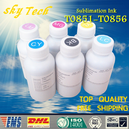Free shipping ! Sublimation ink suit for Epson T0851 -T0856 , suit for Epson Stylus Photo 1390 .Epson R1390