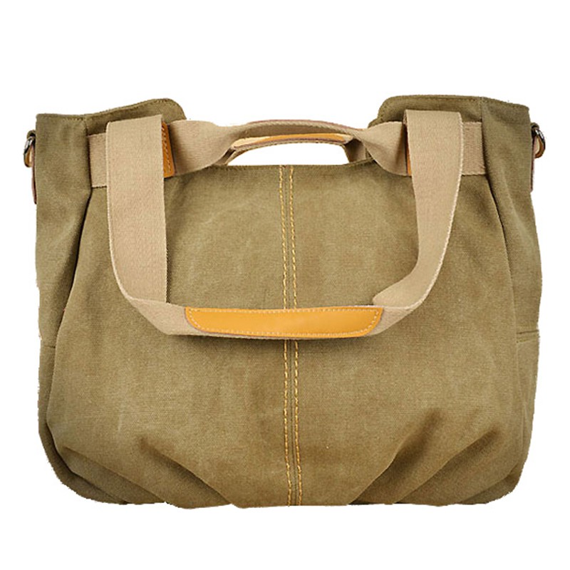 New Arrived casual canvas bag women fashion shoulder handbag travel bag outdoor canvas bag free shipping