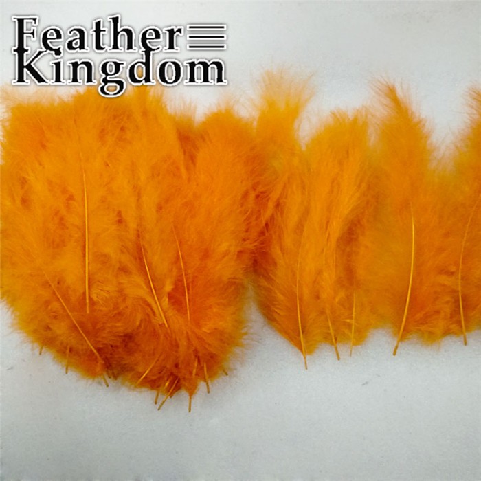 orange Turkey feather