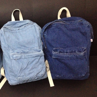 Elina 2015 fashion woman vintage American Apparel Denim student School Bag for teenagers Backpacks mochila militar