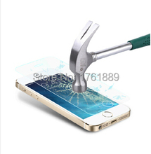 opp 2 pcs/lot 0.3mm 2.5D protective film explosion proof Tempered Glass for iPhone 5 5s 2.5D Screen Protector with Clean Tools