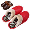 2017new Ladies Striped Health Care Foot Acupoint Massage feet massager Flat Slippers women Relaxation One Pair