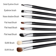 Pro 8Pcs Set Eye Brushes Eyeshadow Eye Liner Makeup Blending Pens Cosmetics Brush Beauty Tools