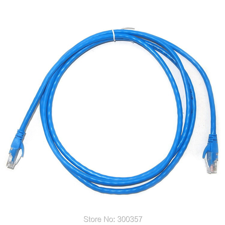 1m cat6 network cord support Gigabit ethernet copper material BLUE color RJ45 patch lan cable