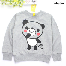 2016 New Arrival Baby Girls Lovely Sweatshirts boys Spring Autumn sweater cartoon long sleeve panda Character