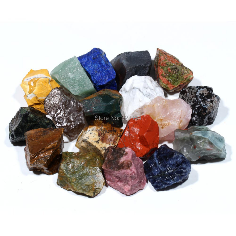 Buy 1.2" 1/2lb Bulk Mixed Colour Rough Stones Healing Crystals Metaphysical