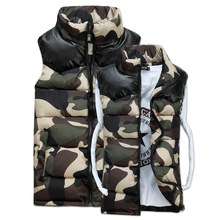New Men s Winter Vest 2014 Autumn And Winter Cotton Vest Camouflage Mens Vest Waistcoat Lover