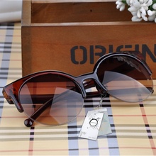 Free shipping Vintage Retro Cat Eye Round Sunglasses Fashion Stylish Semi Rim Eyewear Eyeglasses MPJ093 A1