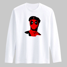 Deadpool Soldier 3XL T Shirt Men Cotton Long Sleeve Dead Pool Funny T-shirts and Shirts in Black/White Cotton Tees Men xxs
