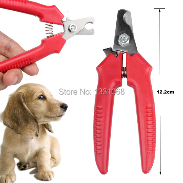 Brand new cheap Red Pet Dog Cat Toe Care Nail Clippers Scissors J3G 