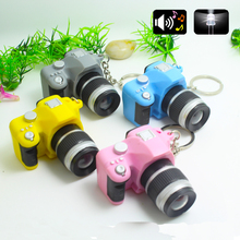 2016 LED Cameras Car Key Chains Toys Sound Glowing Pendant Doll Gifts Cameras Light Up Toys Keychain Camera