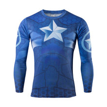 High quality t-shirts / 2016 new superhero batman jersey shirt quick dry fitness compressed dry T-shirts man size XS-4XL